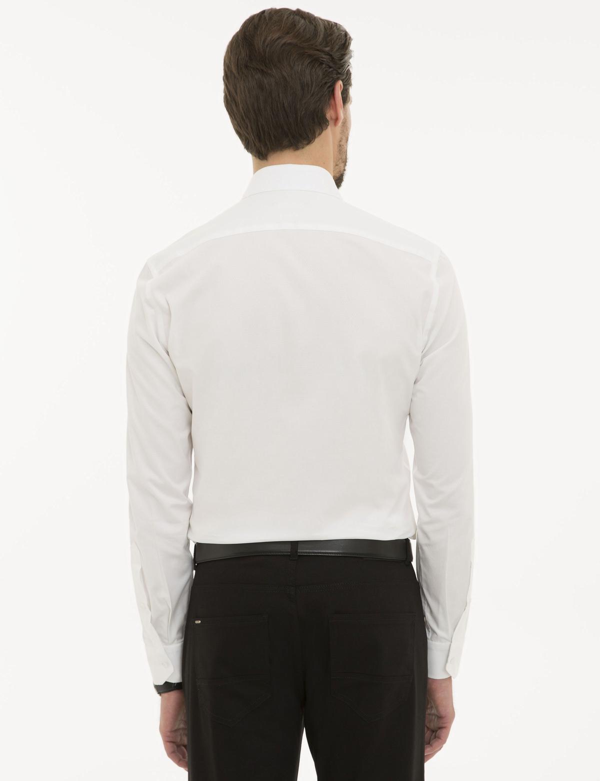 Beyaz Ex. Slim Fit Uzun Kollu Gömlek - 50229094001