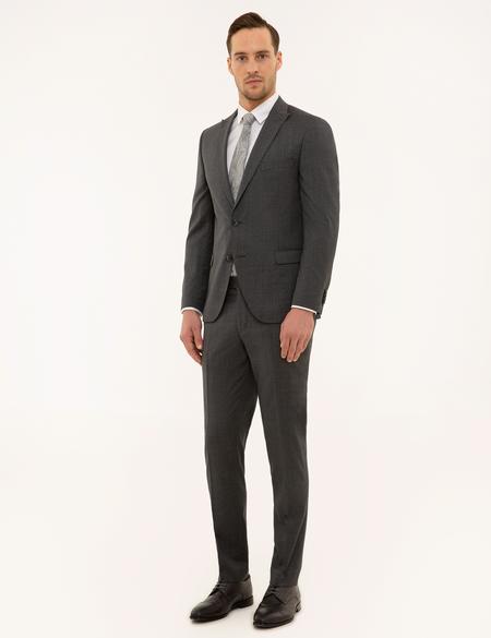 Gri Ekstra Slim Fit Takım Elbise - 50194028008
