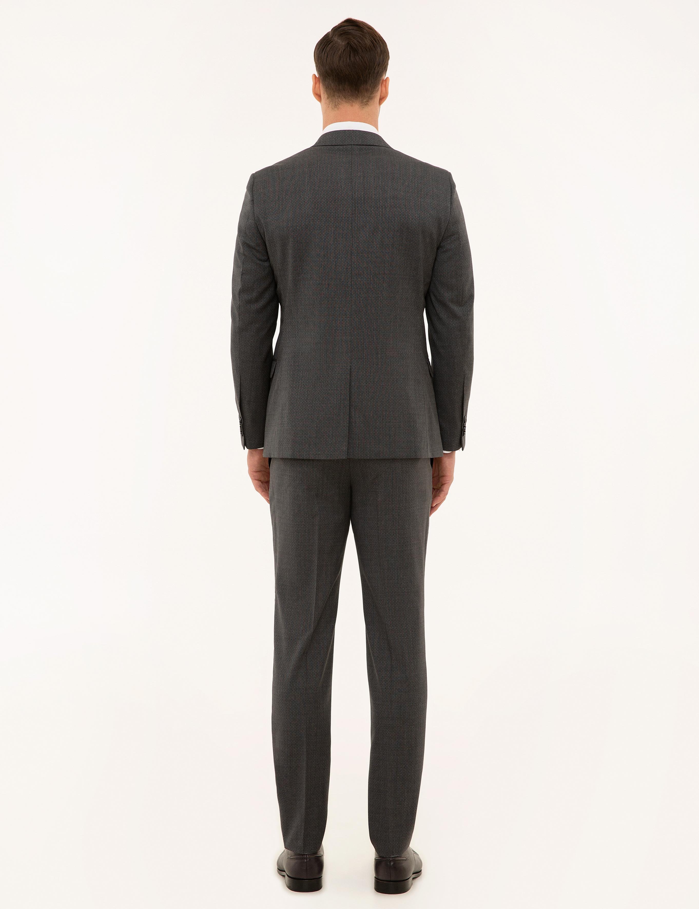Gri Ekstra Slim Fit Takım Elbise