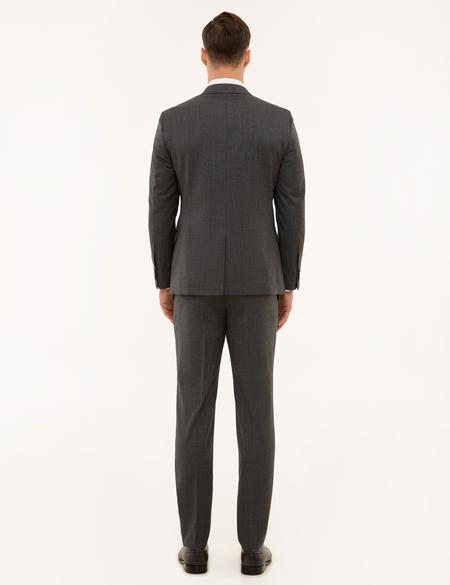 Gri Ekstra Slim Fit Takım Elbise - 50194028008