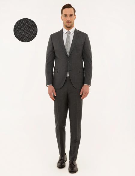 Gri Ekstra Slim Fit Takım Elbise - 50194028008