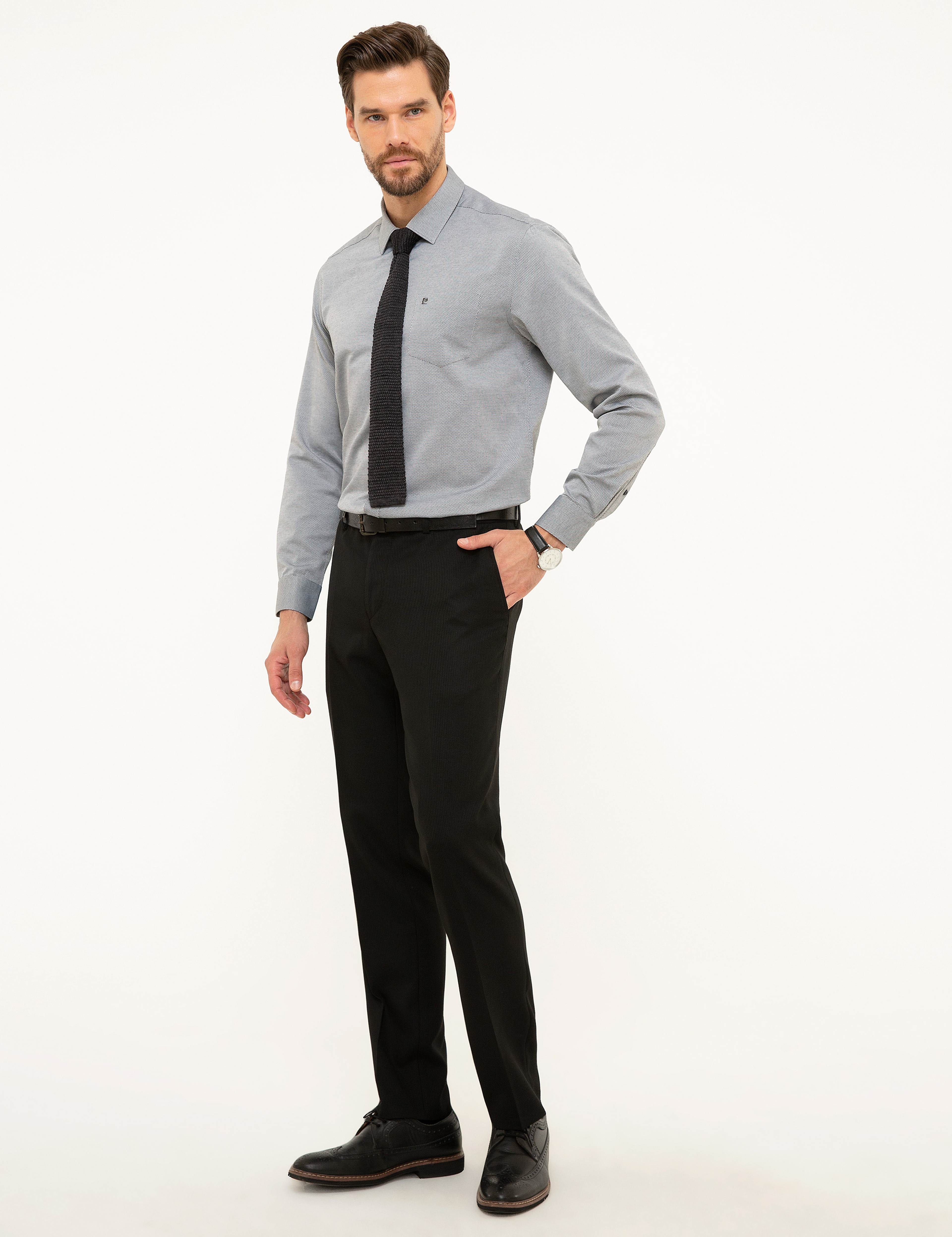 Siyah Slim Fit Pantolon - Image 2