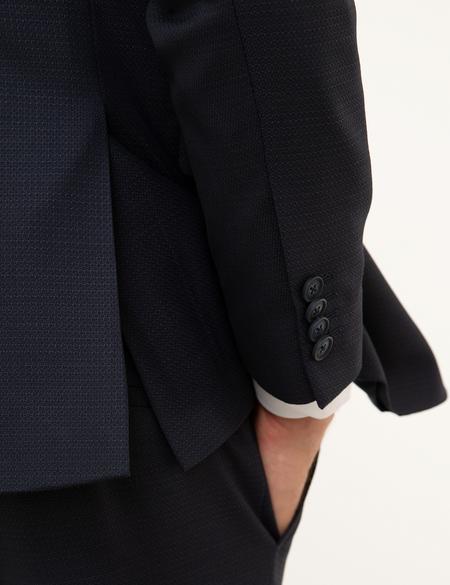 Lacivert Ekstra Slim Fit Yelekli Takım Elbise - 50216073008