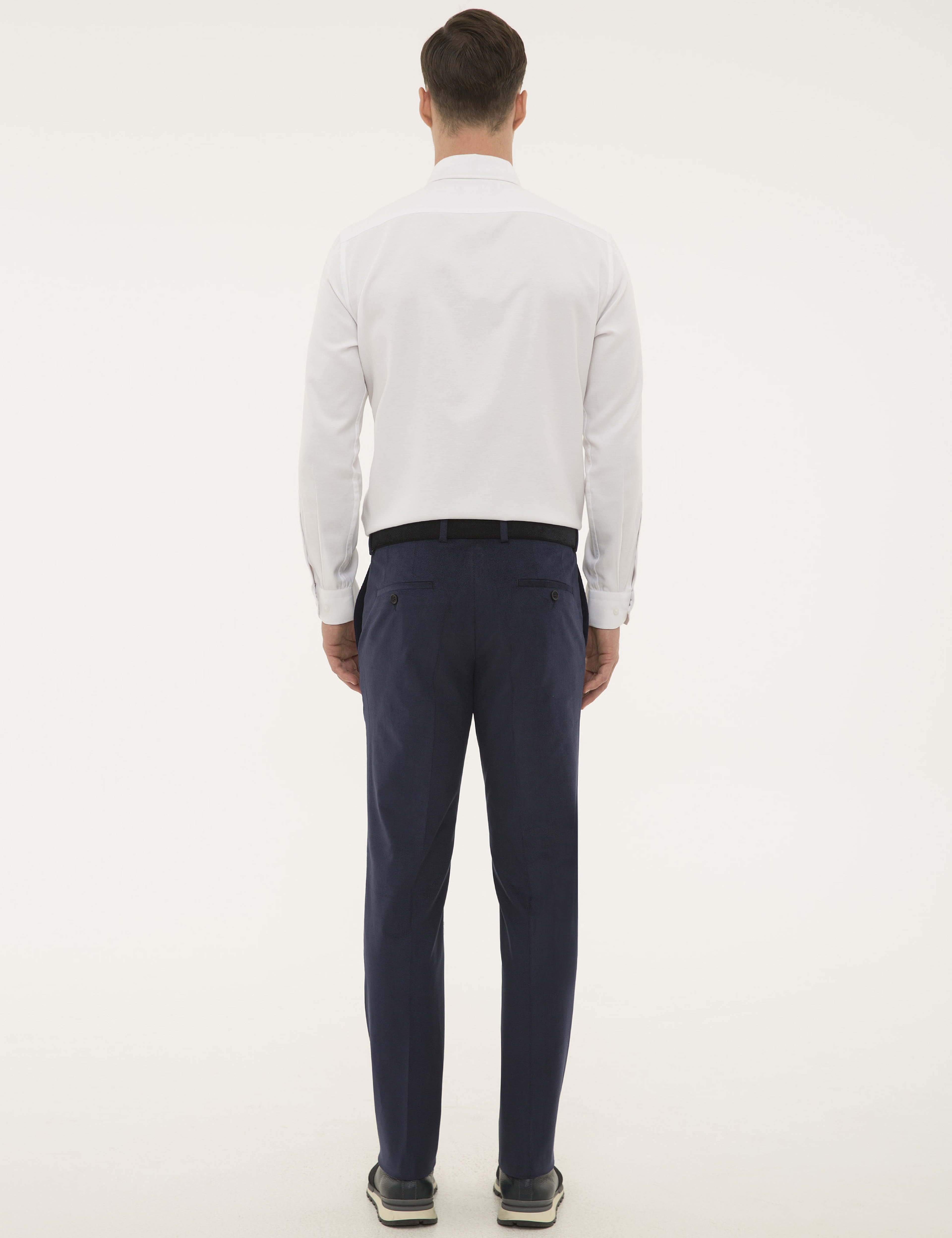 Açık Lacivert Slim Fit Kumaş Pantolon - Image 3