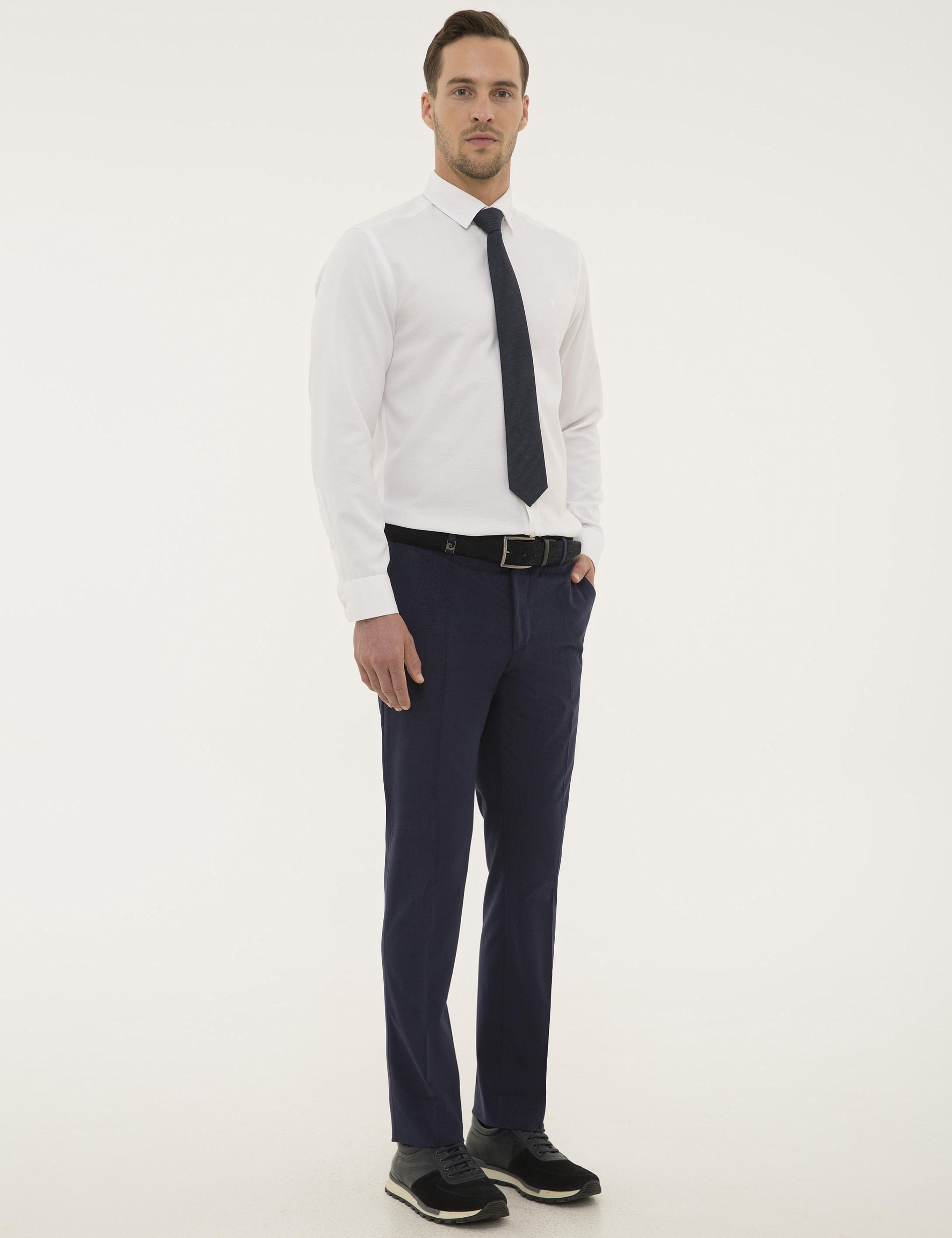 Açık Lacivert Slim Fit Kumaş Pantolon