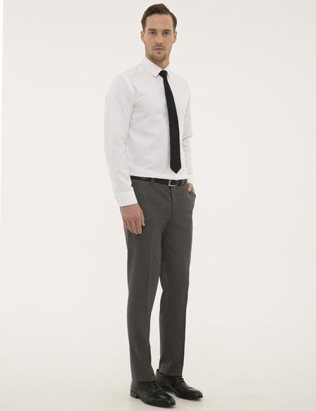Gri Slim Fit Pantolon - 50225280006