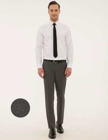 Gri Slim Fit Pantolon - 50225280006