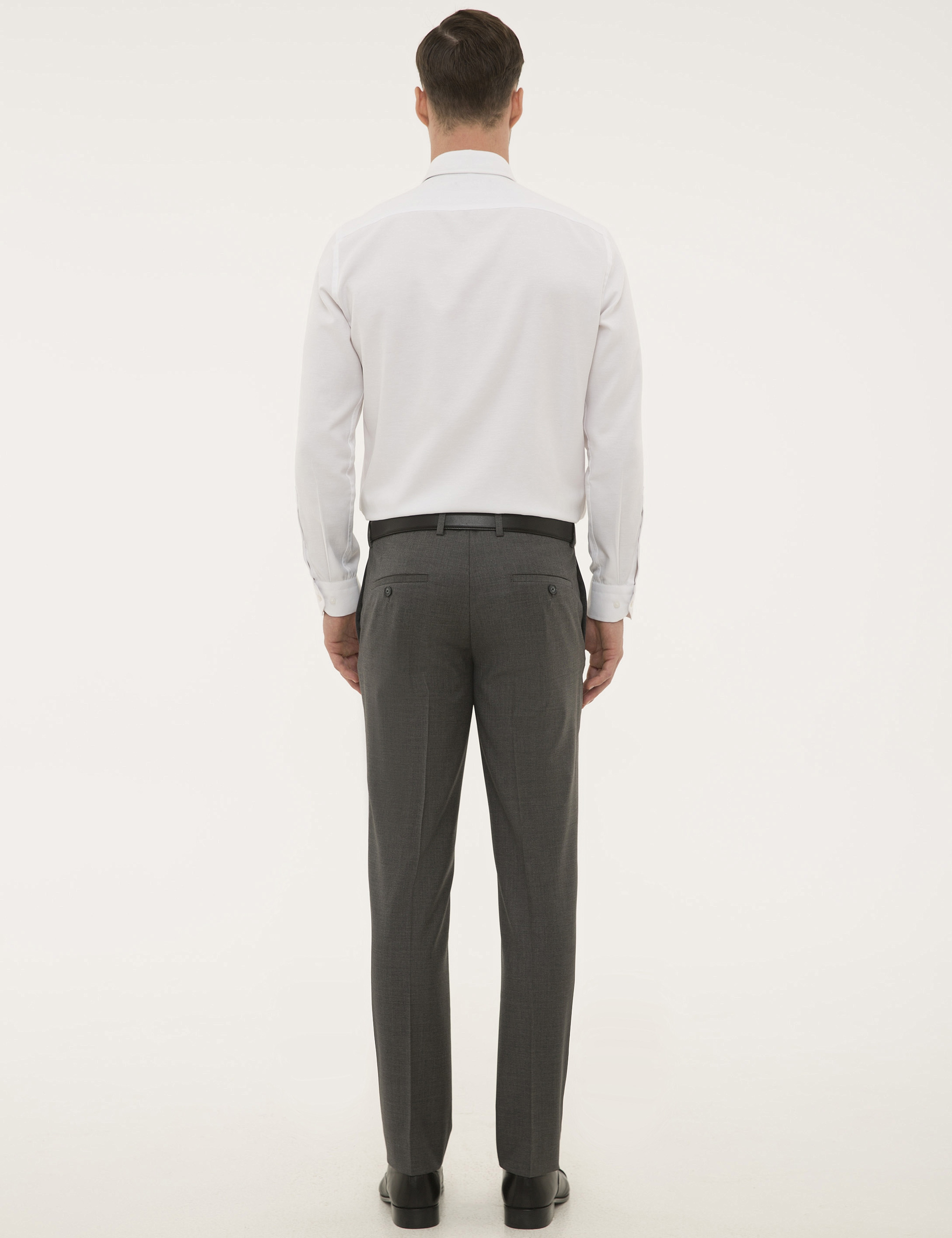 Gri Slim Fit Pantolon - Image 3