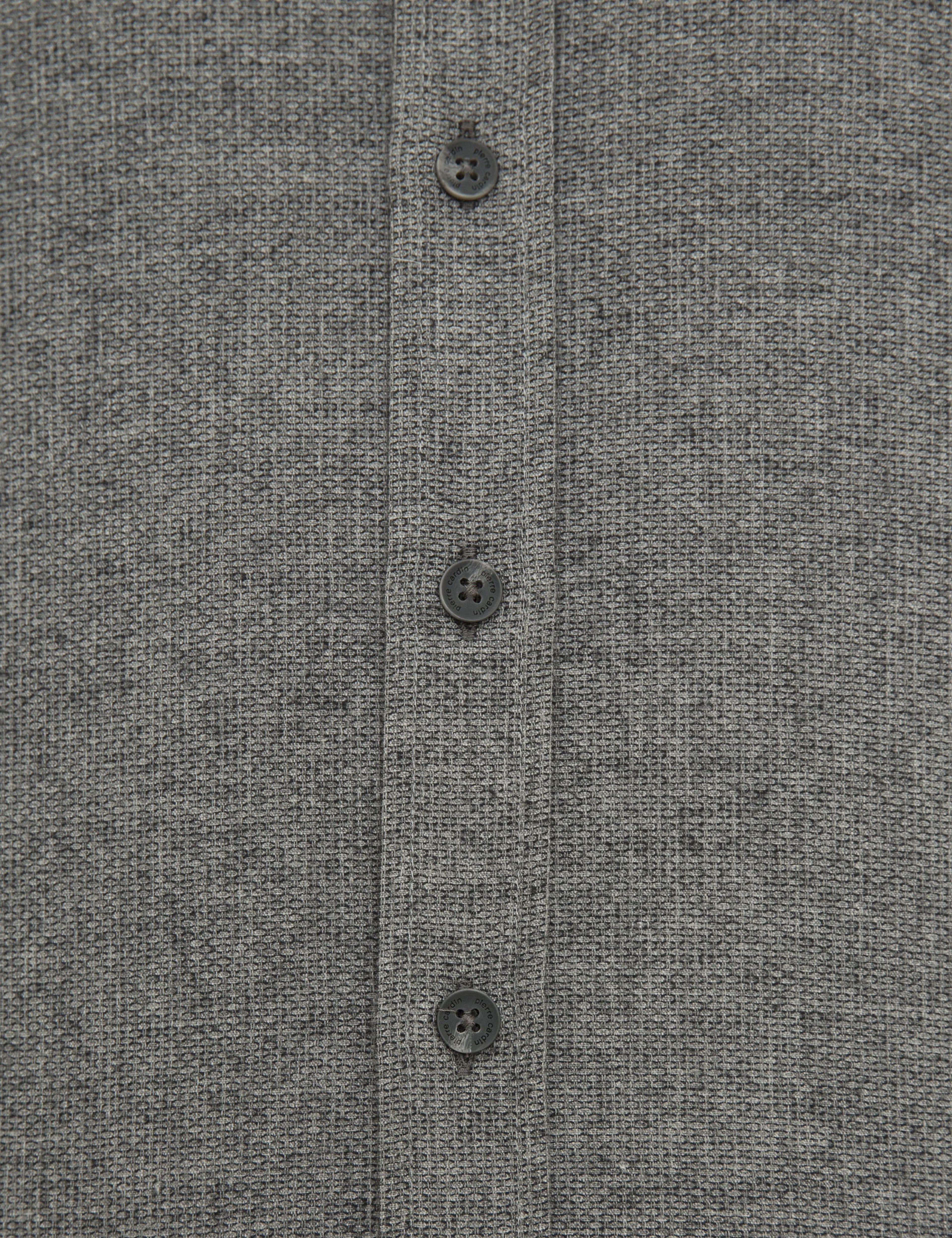 Gri Slim Fit Uzun Kollu Gömlek - Image 6