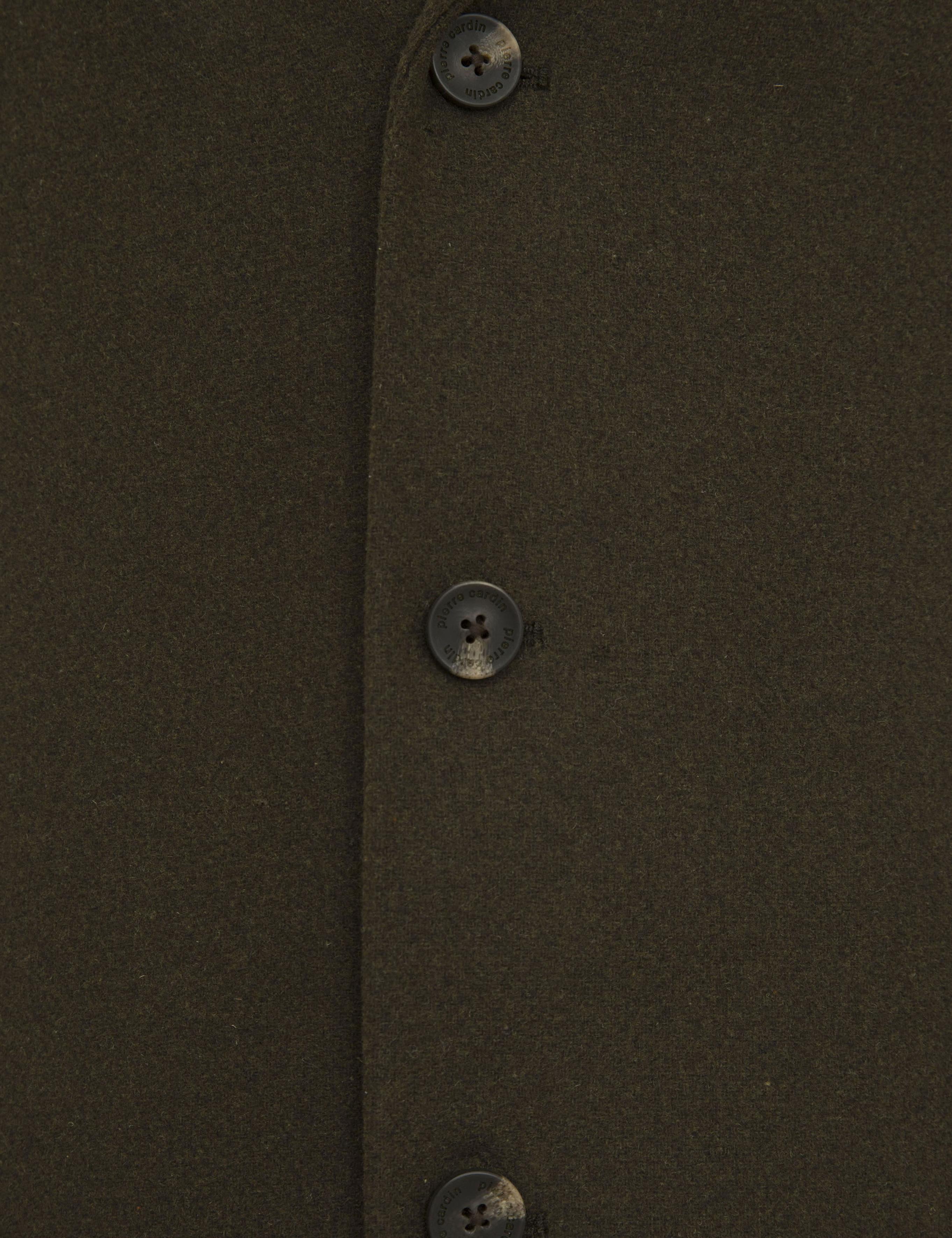 Haki Ex. Slim Fit Kaşe Kaban