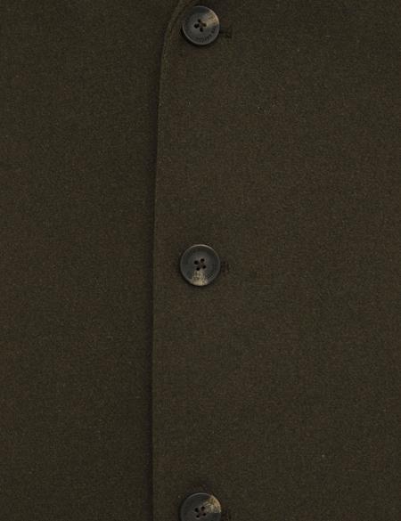 Haki Ex. Slim Fit Kaşe Kaban - 50230243025