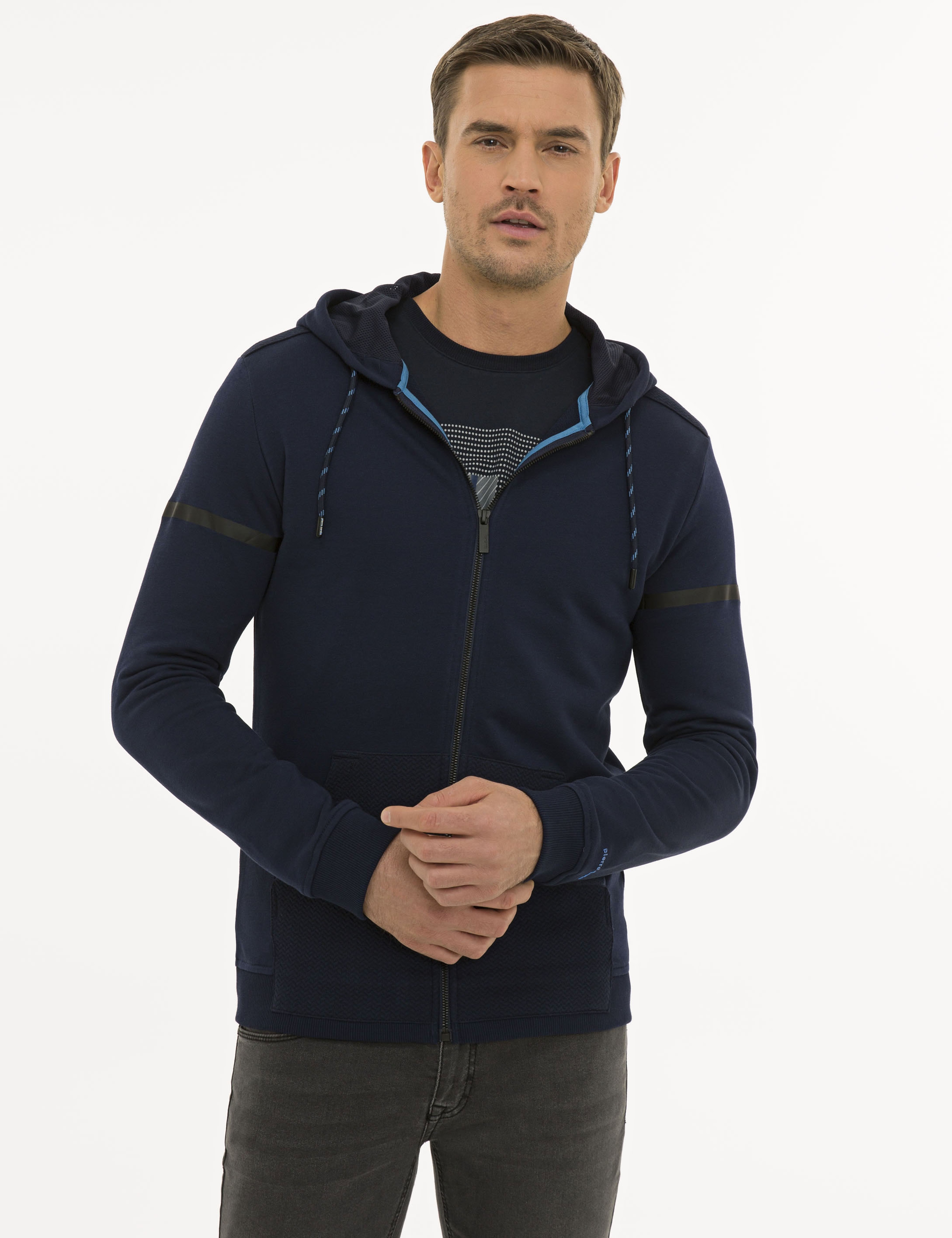 Lacivert Regular Fit Sweatshirt - Image 1