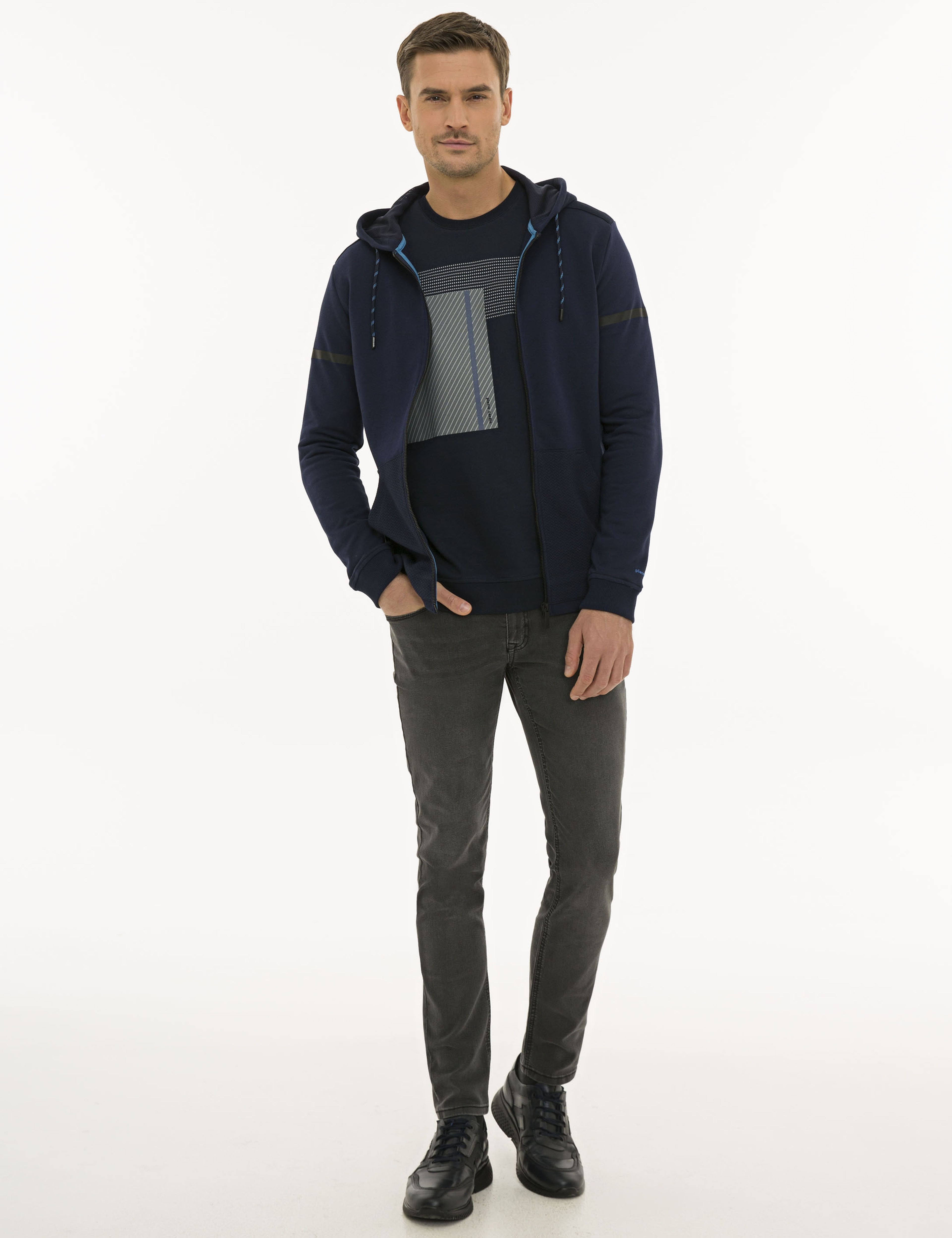 Lacivert Regular Fit Sweatshirt
