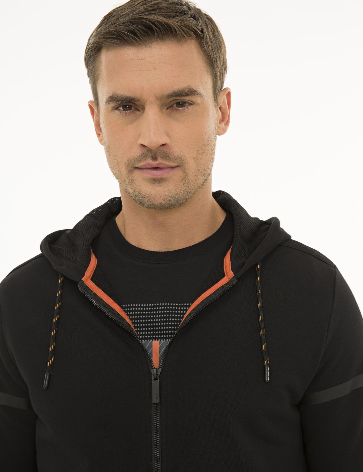 Siyah Regular Fit Sweatshirt - 50227595002