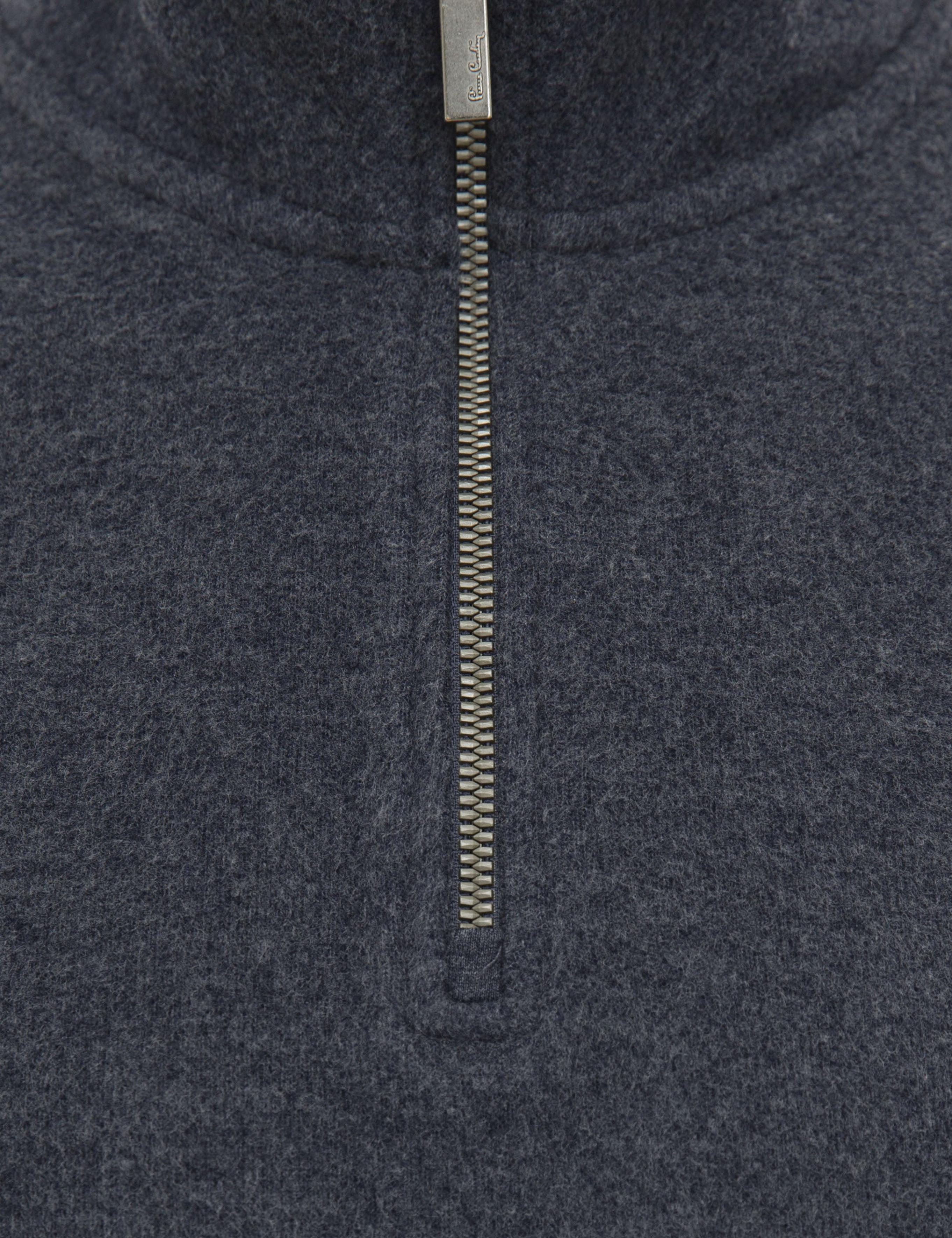 Lacivert Melanj Regular Fit Sweatshirt