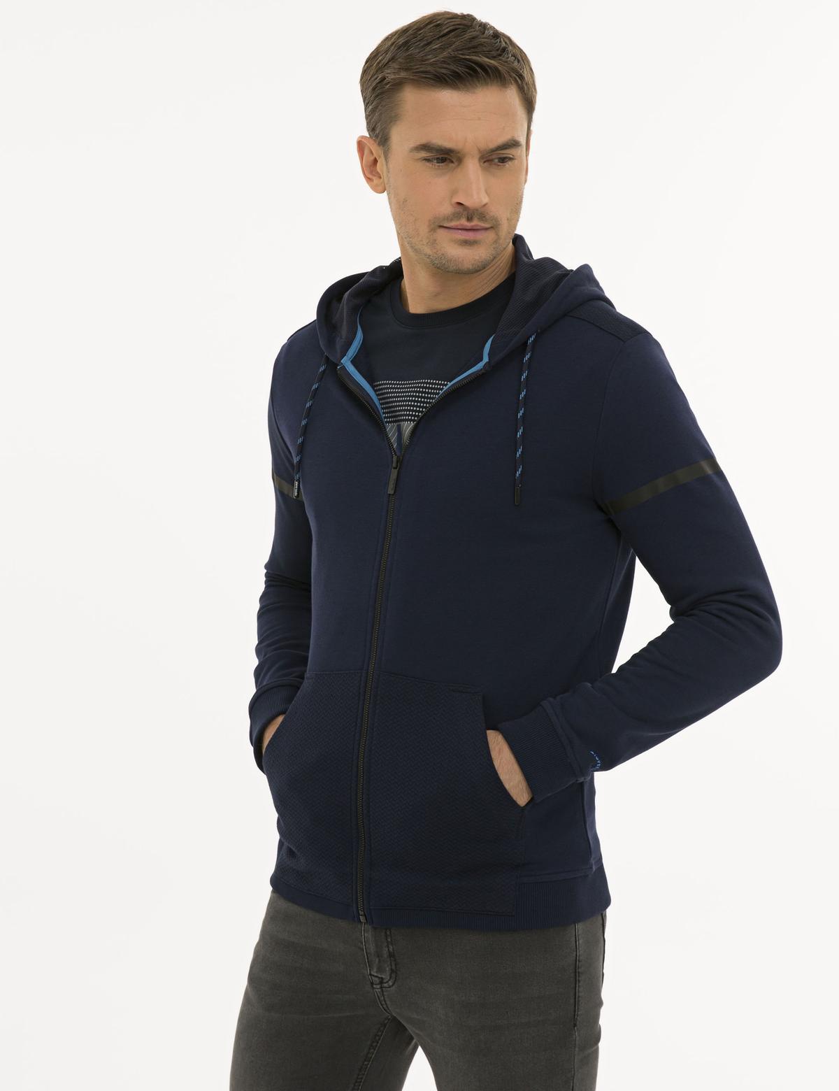 Lacivert Regular Fit Sweatshirt - 50227595008