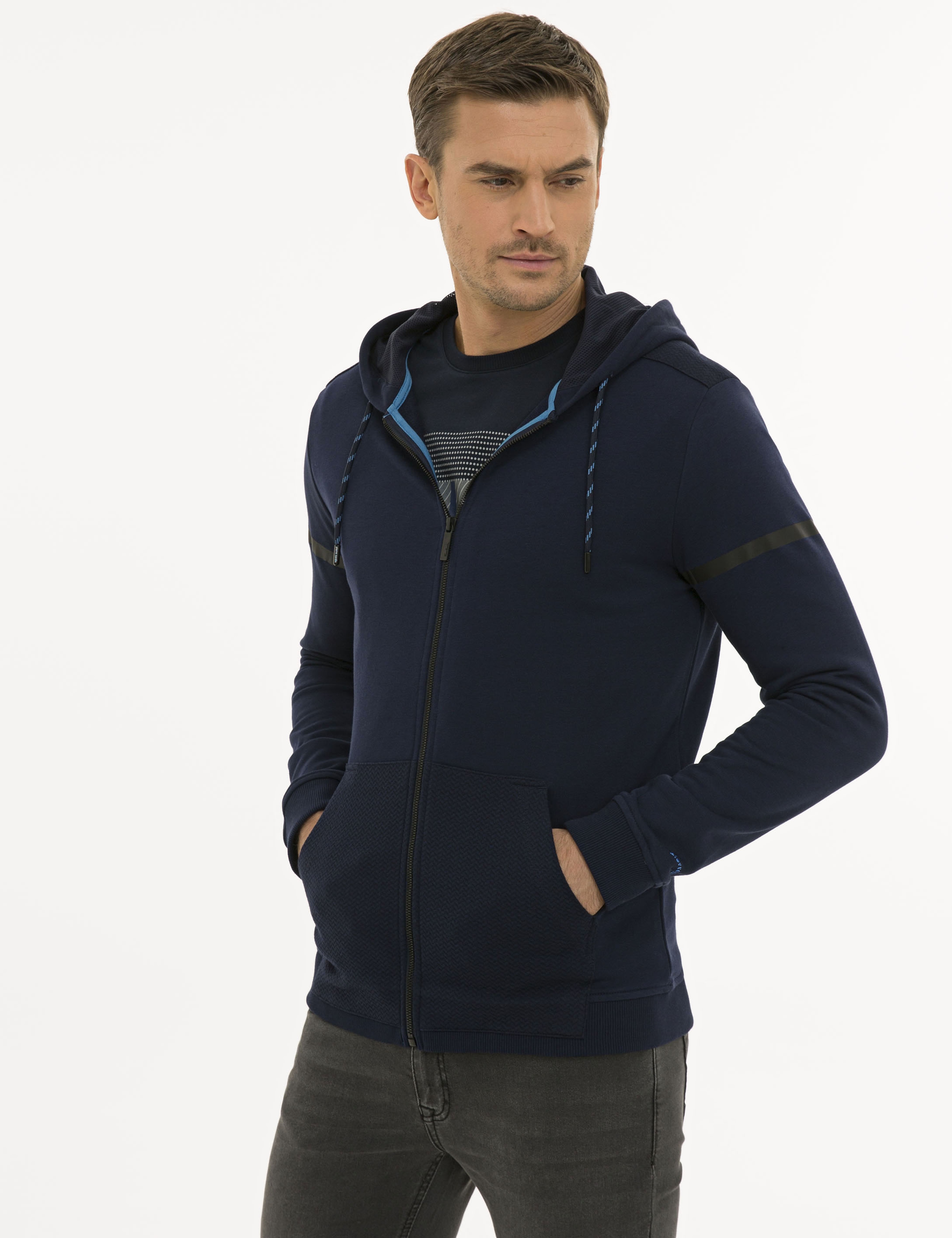 Lacivert Regular Fit Sweatshirt