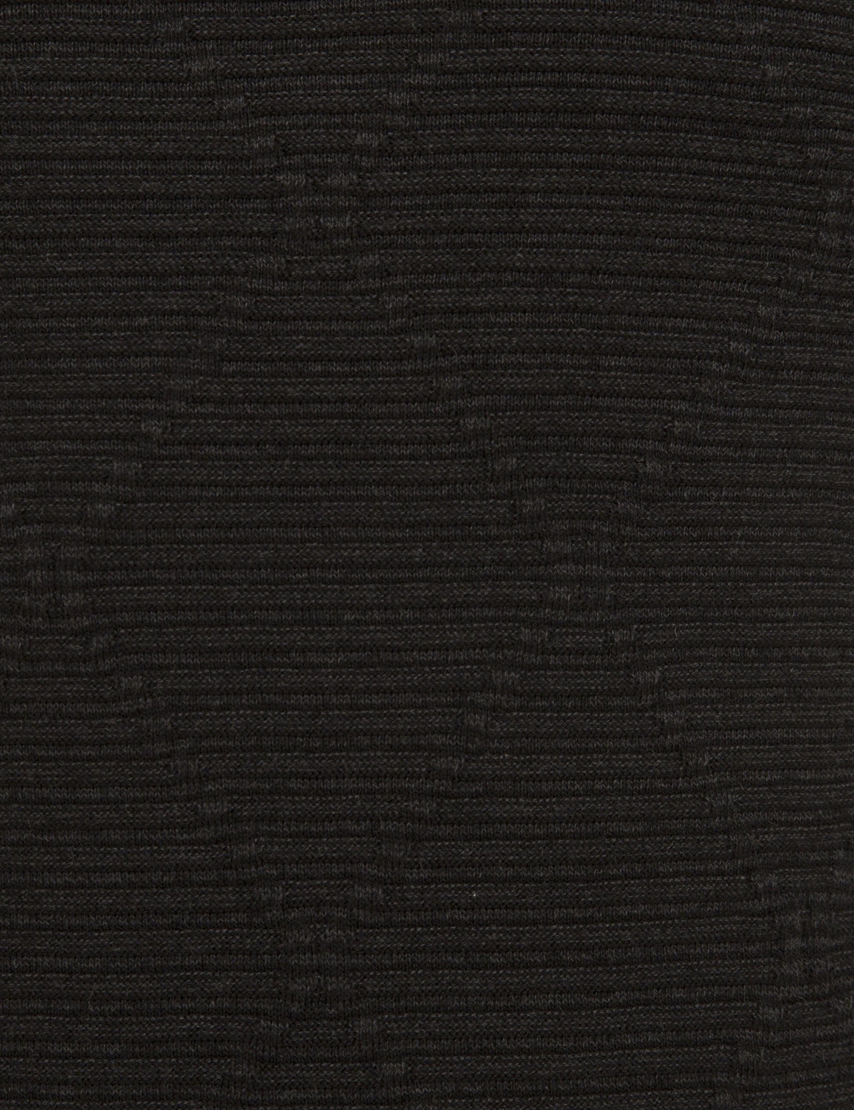 Siyah Slim Fit Bisiklet Yaka Triko Kazak