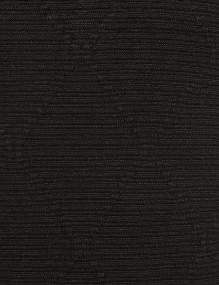 Siyah Slim Fit Bisiklet Yaka Triko Kazak - 50233716018