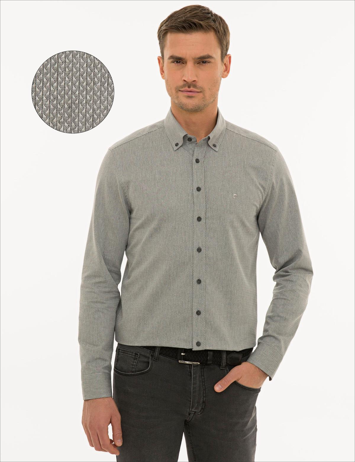 Gri Slim Fit Gömlek