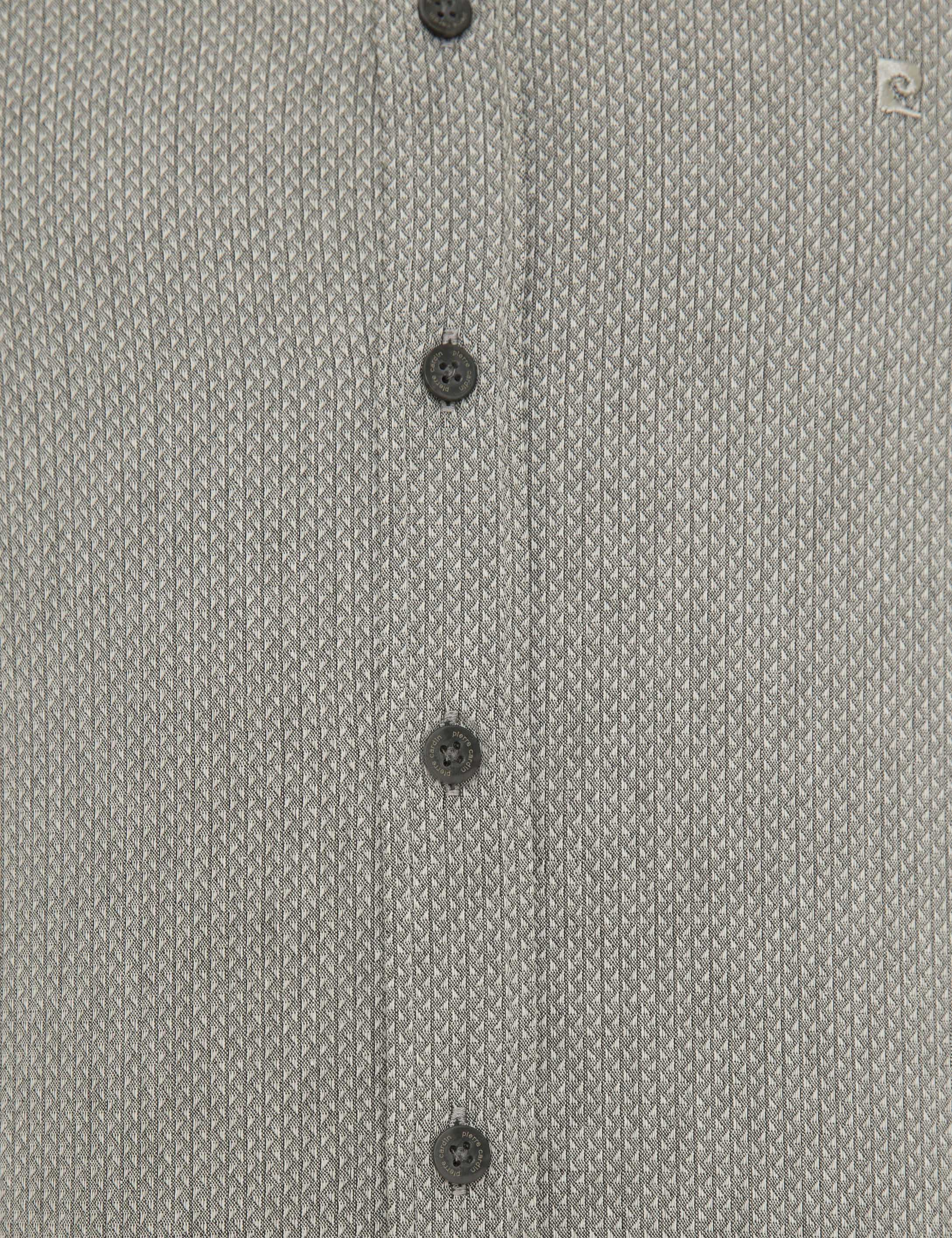 Gri Slim Fit Gömlek - Image 6