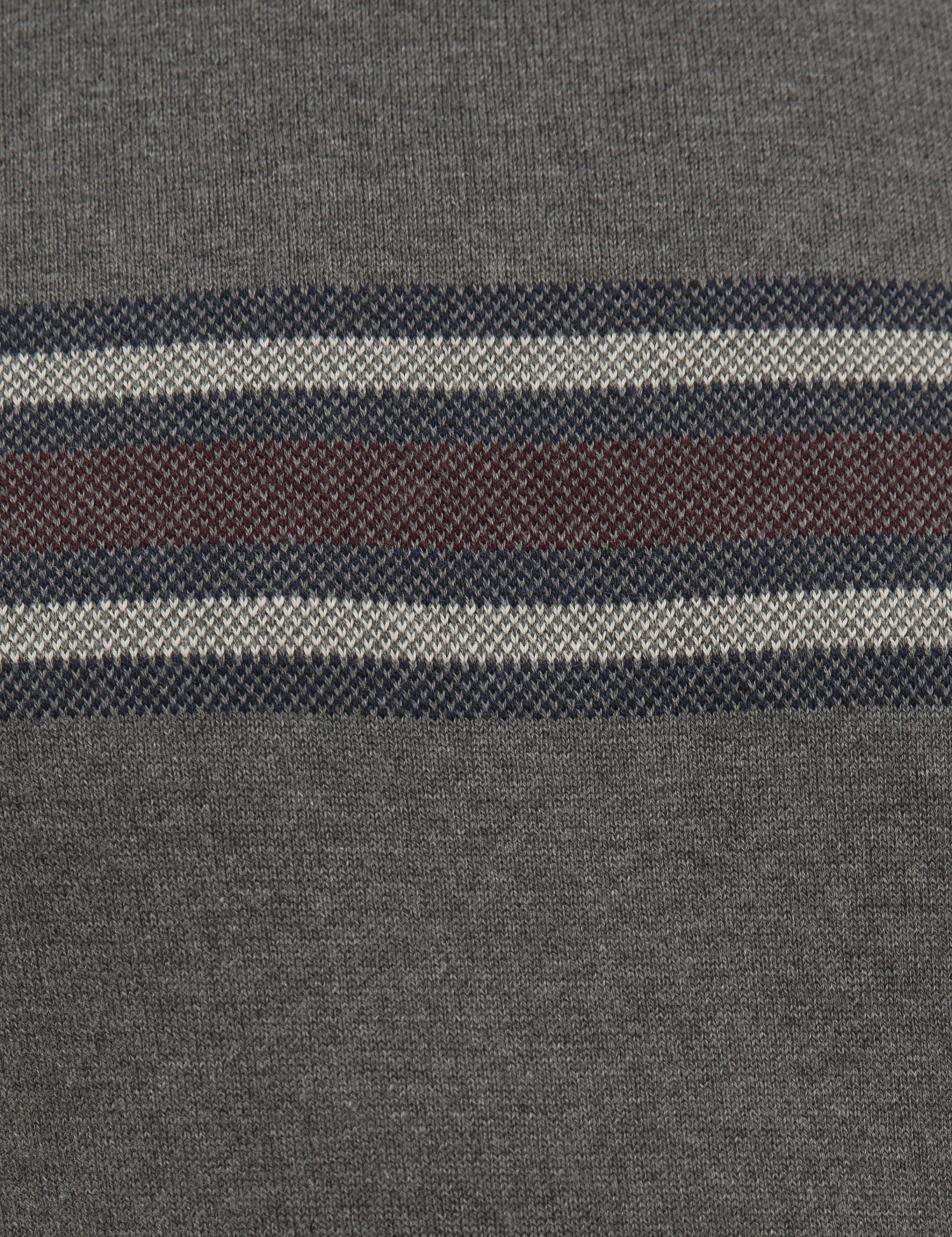 Gri Melanj Slim Fit Triko Kazak