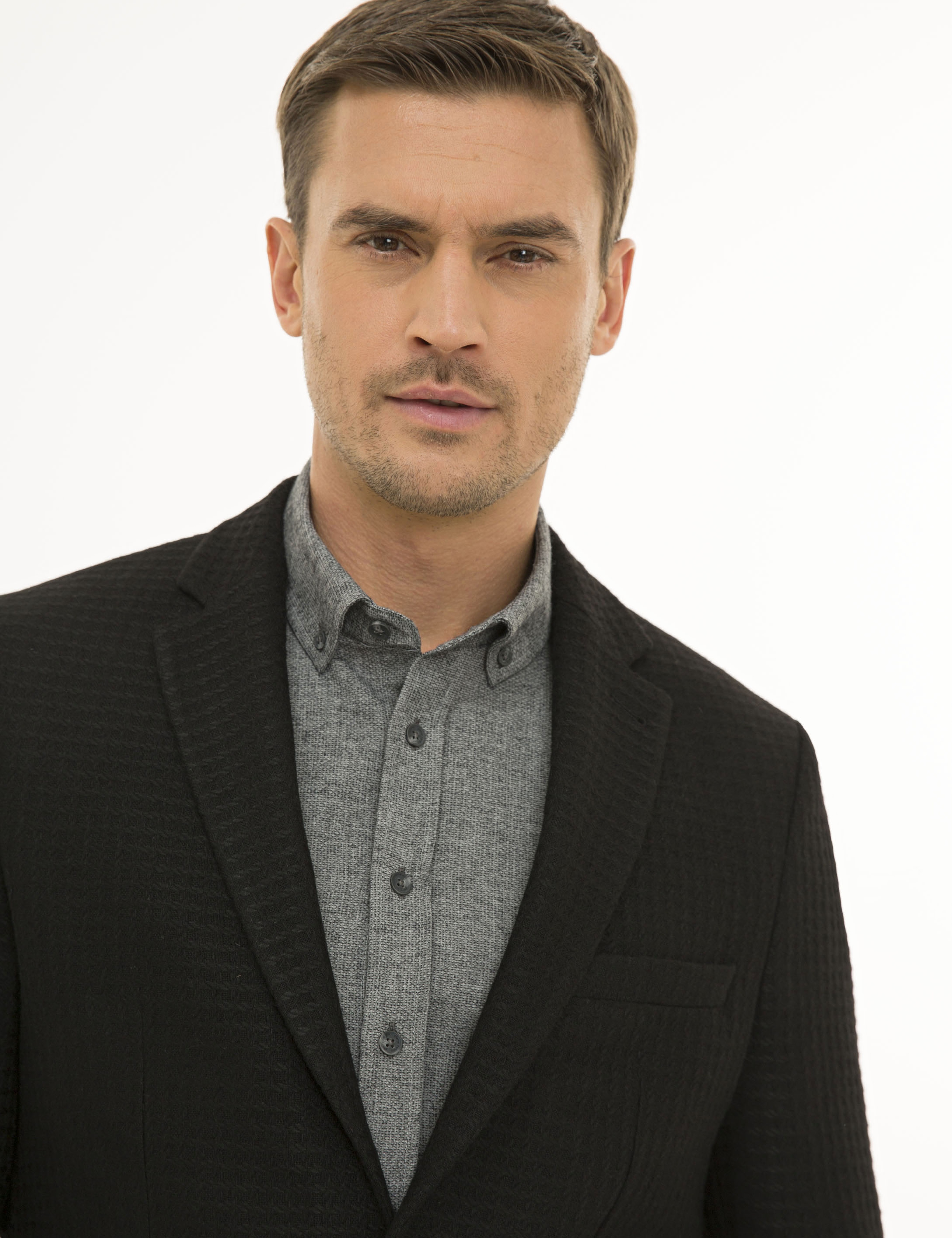 Siyah Slim Fit Ceket - Image 2
