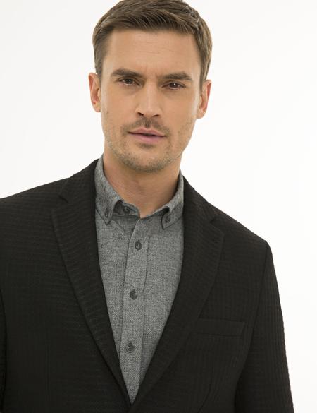 Siyah Slim Fit Ceket - 50229106008