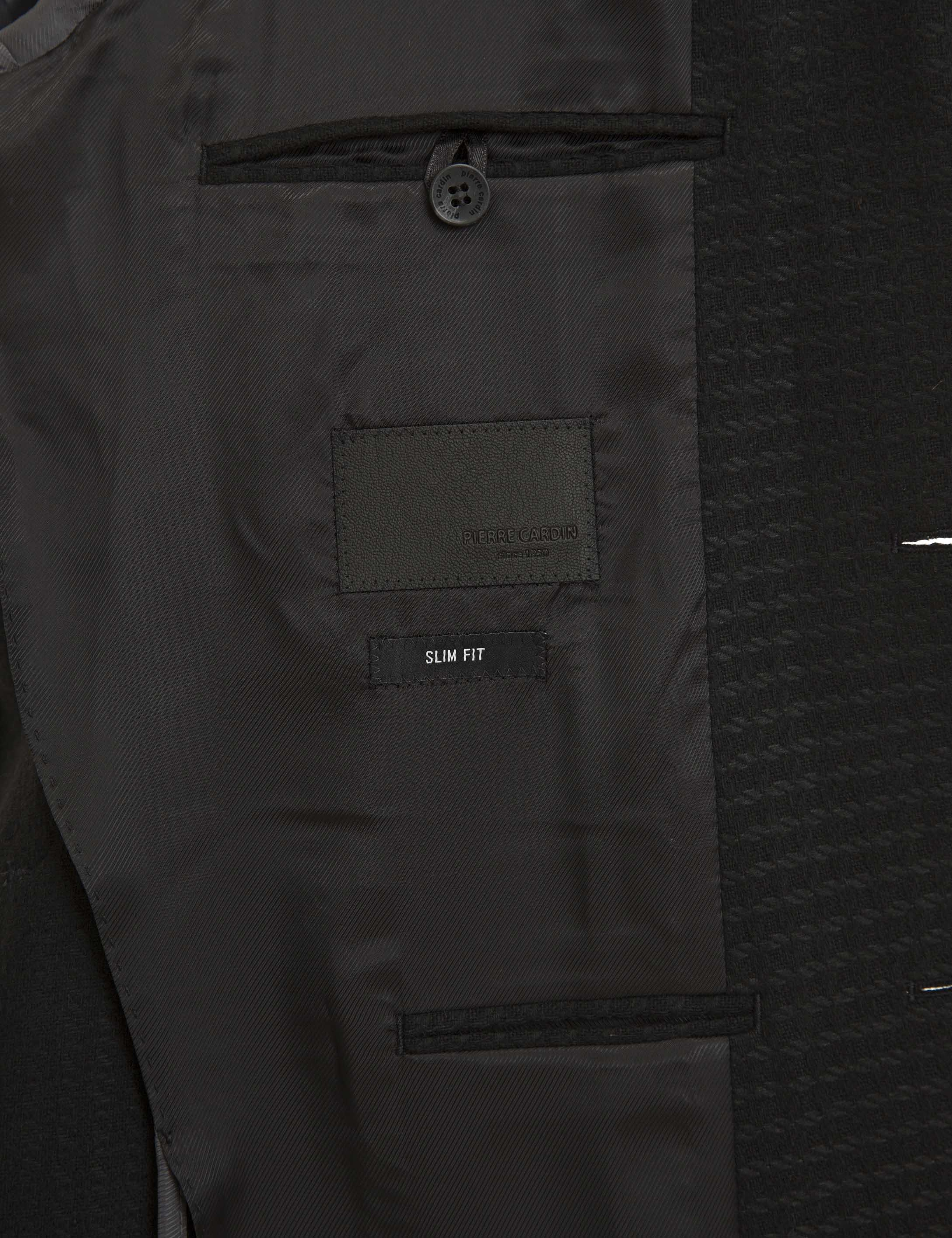 Siyah Slim Fit Ceket - Image 6