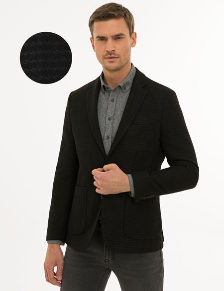 Siyah Slim Fit Ceket - 50229106008