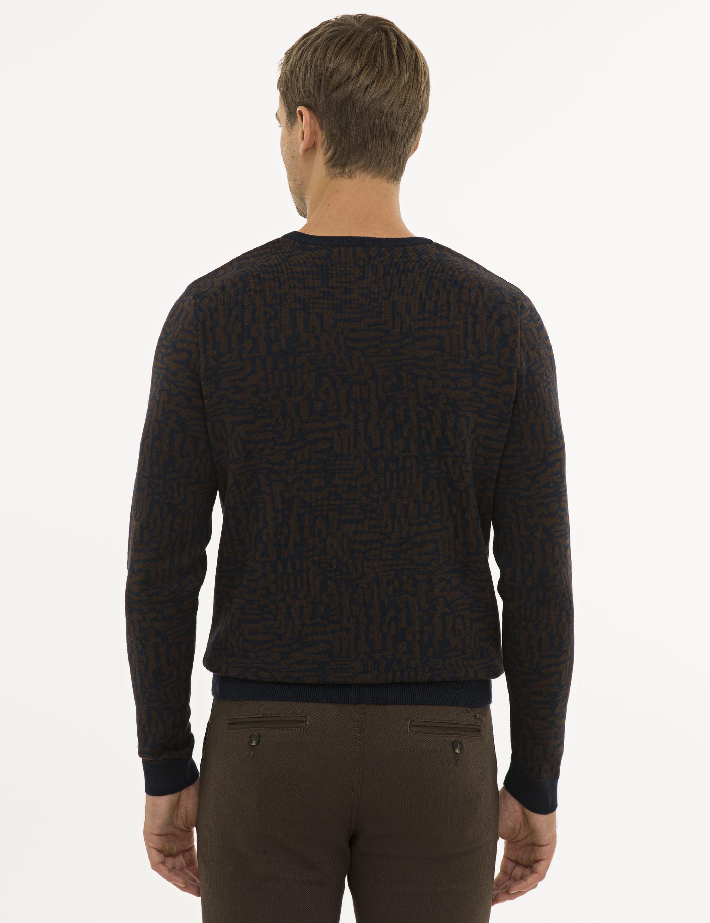 Lacivert Slim Fit Triko Kazak