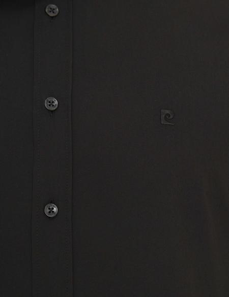 Siyah Slim Fit Basic Gömlek - 50233527037