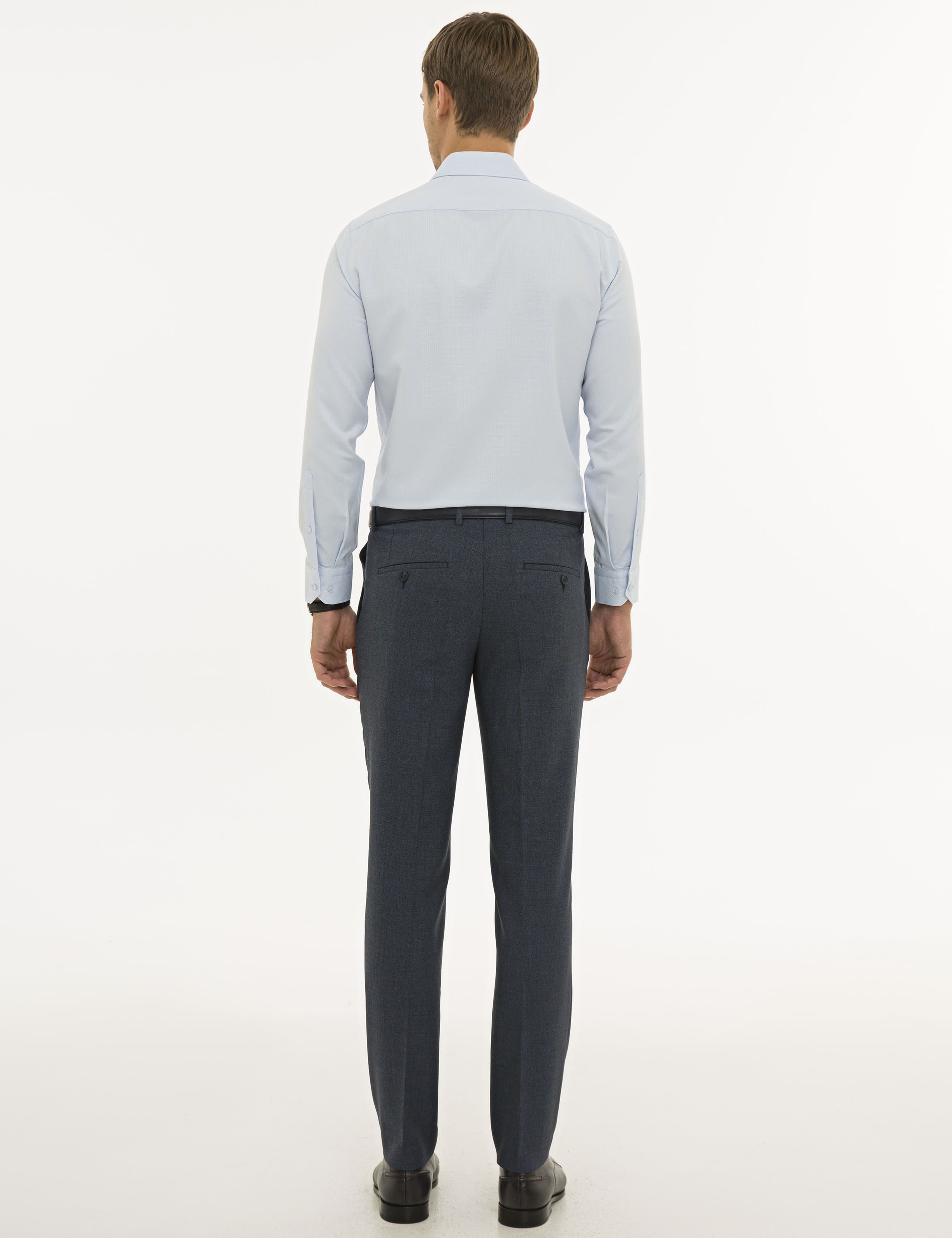 Açık Lacivert Slim Fit Kumaş Pantolon