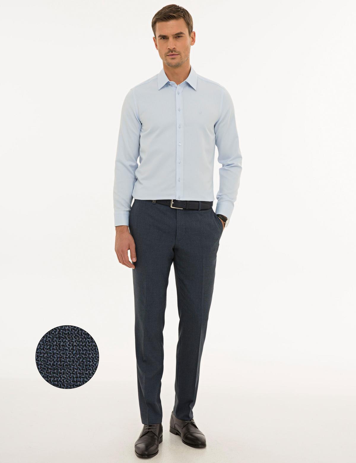 Açık Lacivert Slim Fit Pantolon