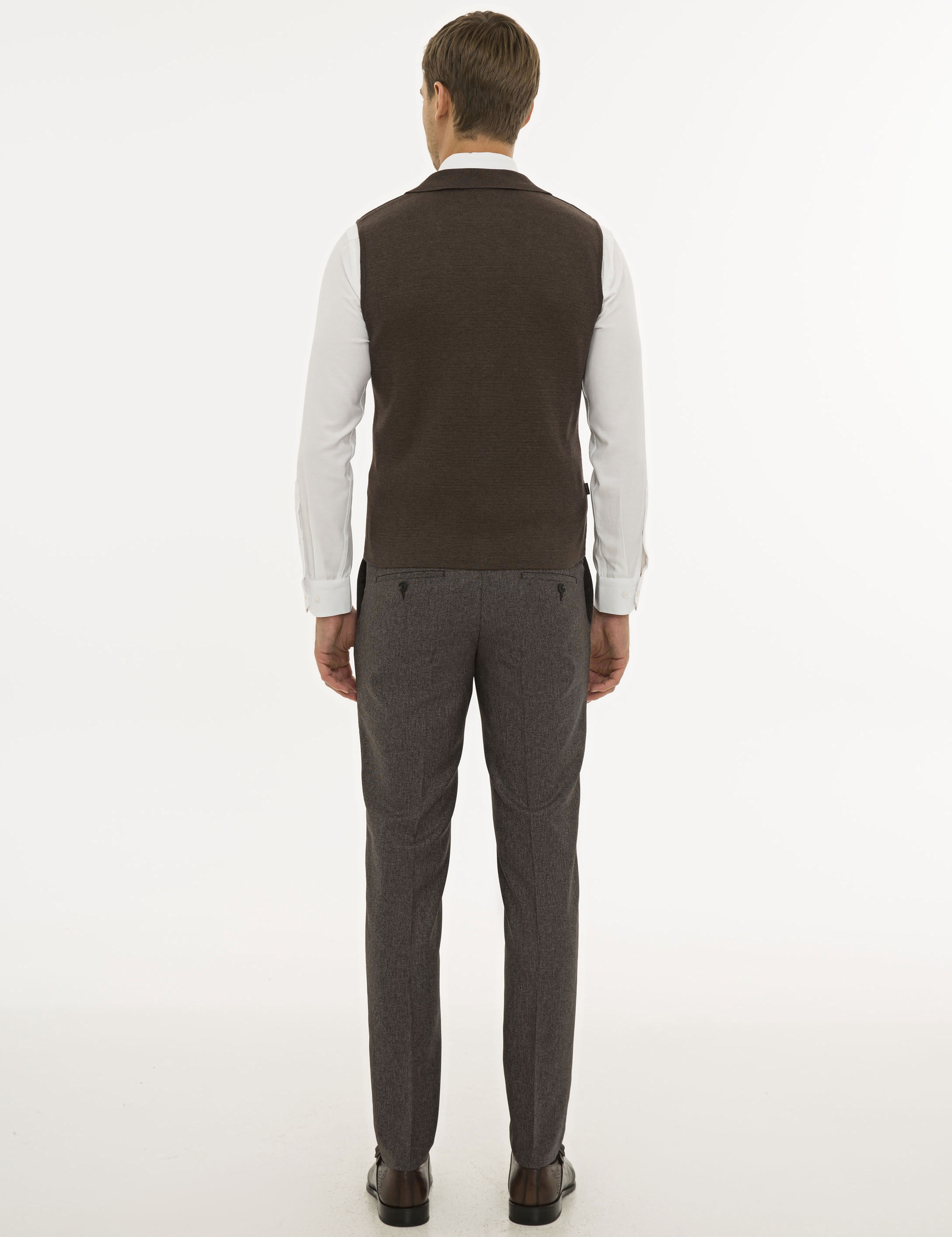 Bordo Ex. Slim Fit Kumaş Pantolon - Image 3