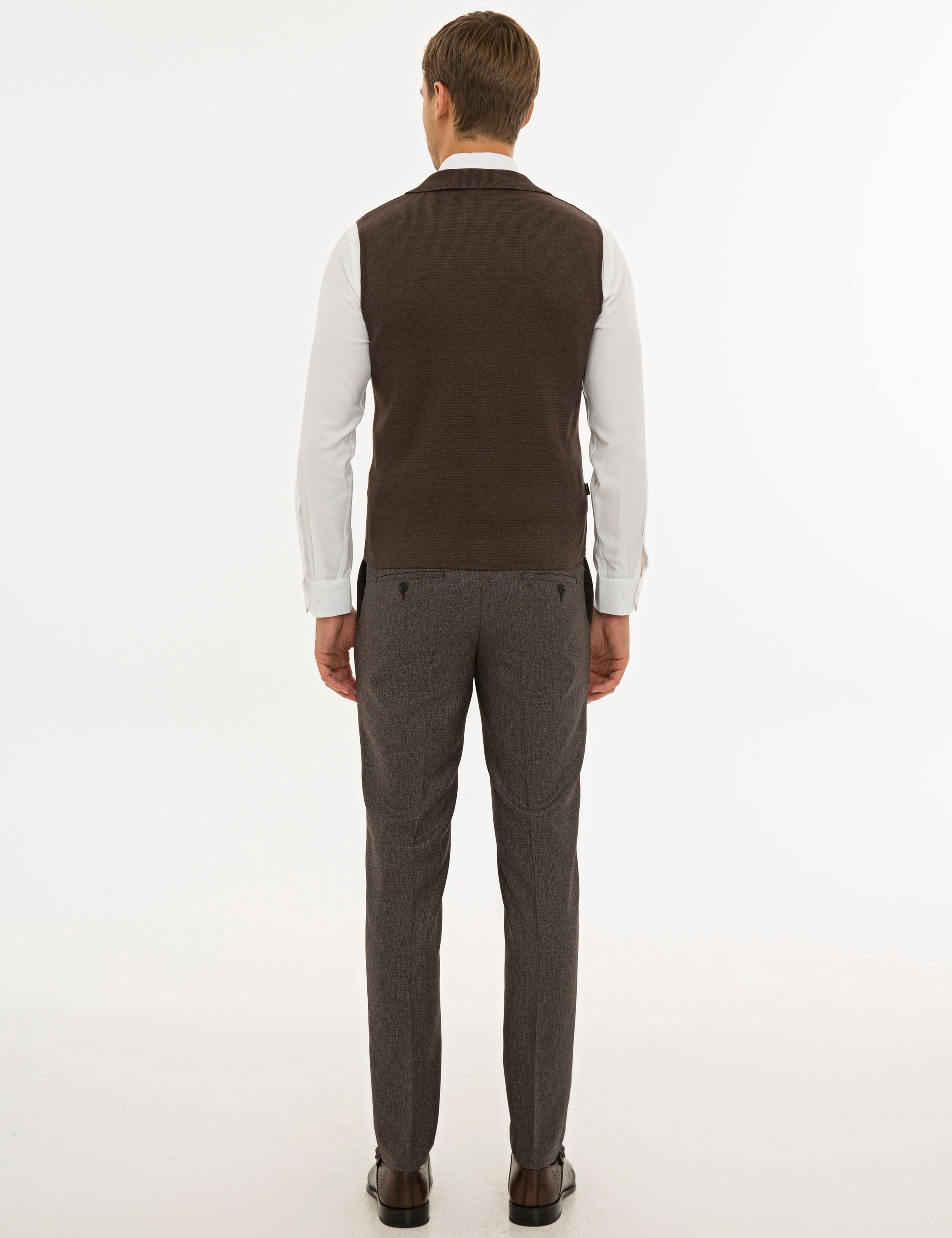 Bordo Ex. Slim Fit Kumaş Pantolon
