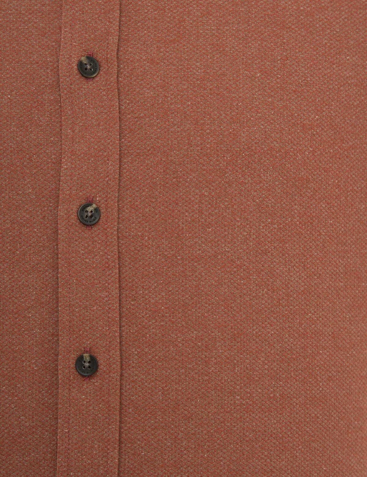 Kiremit Slim Fit Gömlek - 50227733069