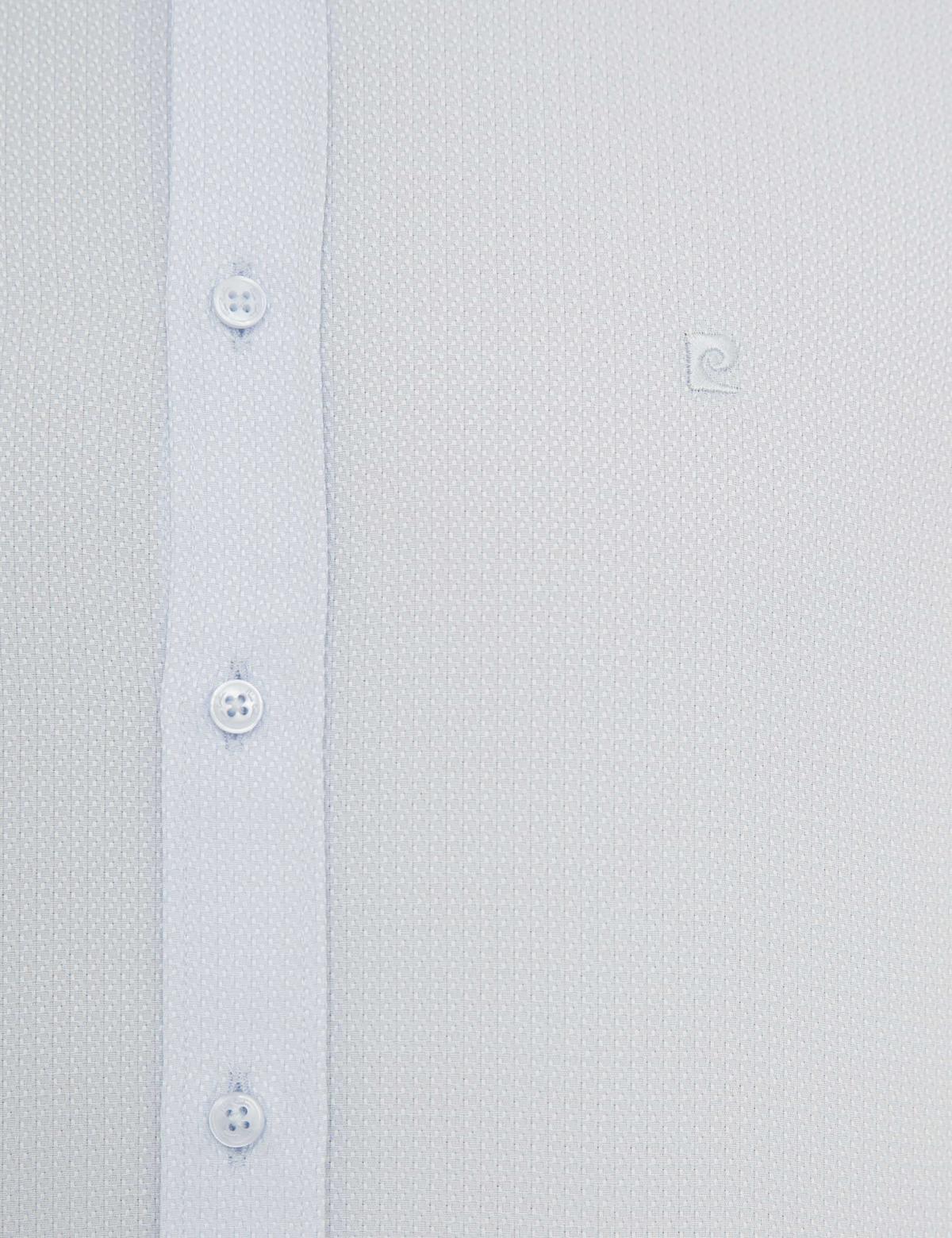 Açık Mavi Slim Fit Armürlü Gömlek - 50233531005