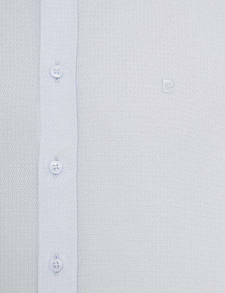 Açık Mavi Slim Fit Armürlü Gömlek - 50233531005