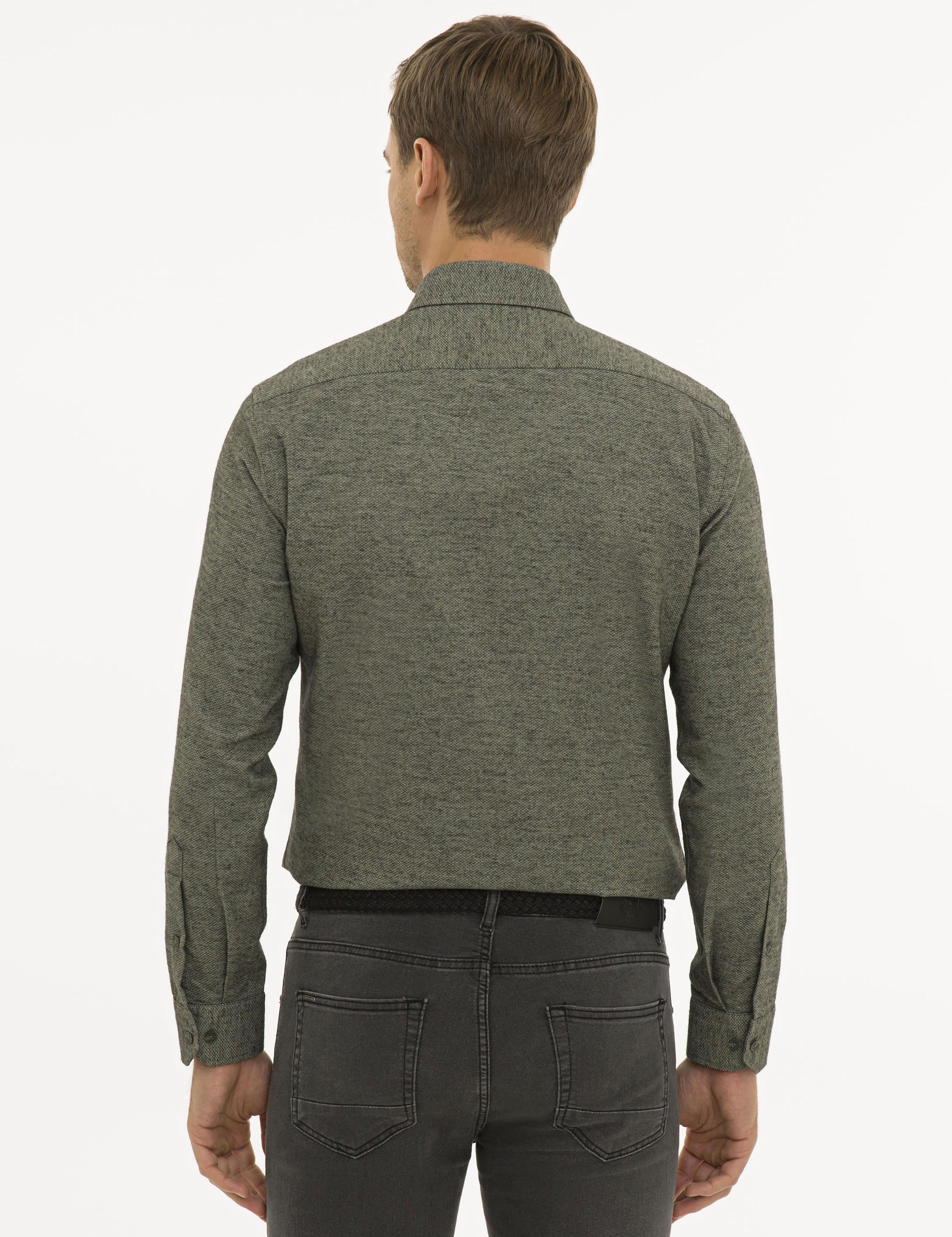 Yeşil Slim Fit Gömlek