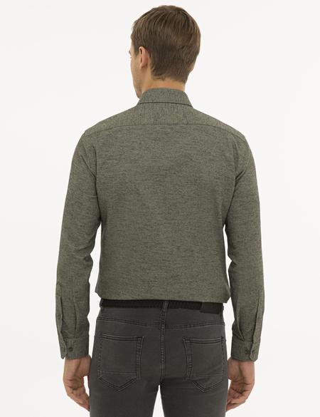 Yeşil Slim Fit Gömlek - 50227733016