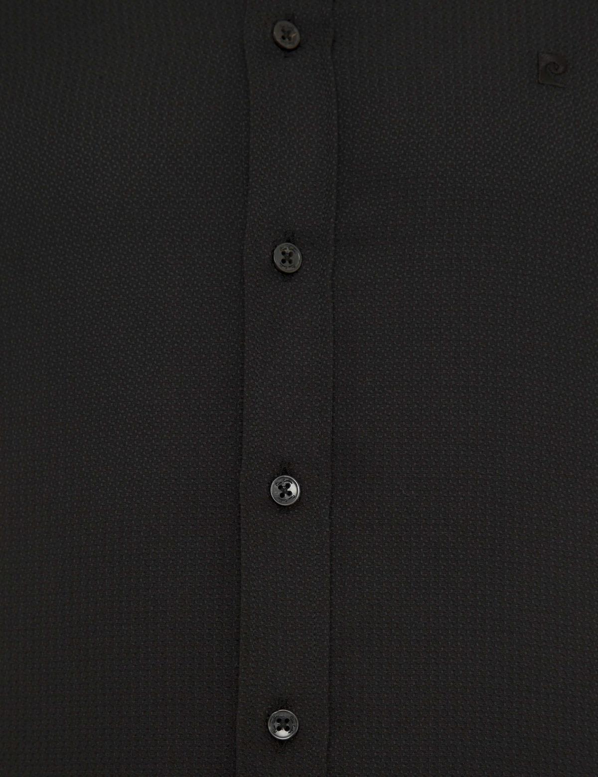 Siyah Slim Fit Armürlü Gömlek - 50233531032