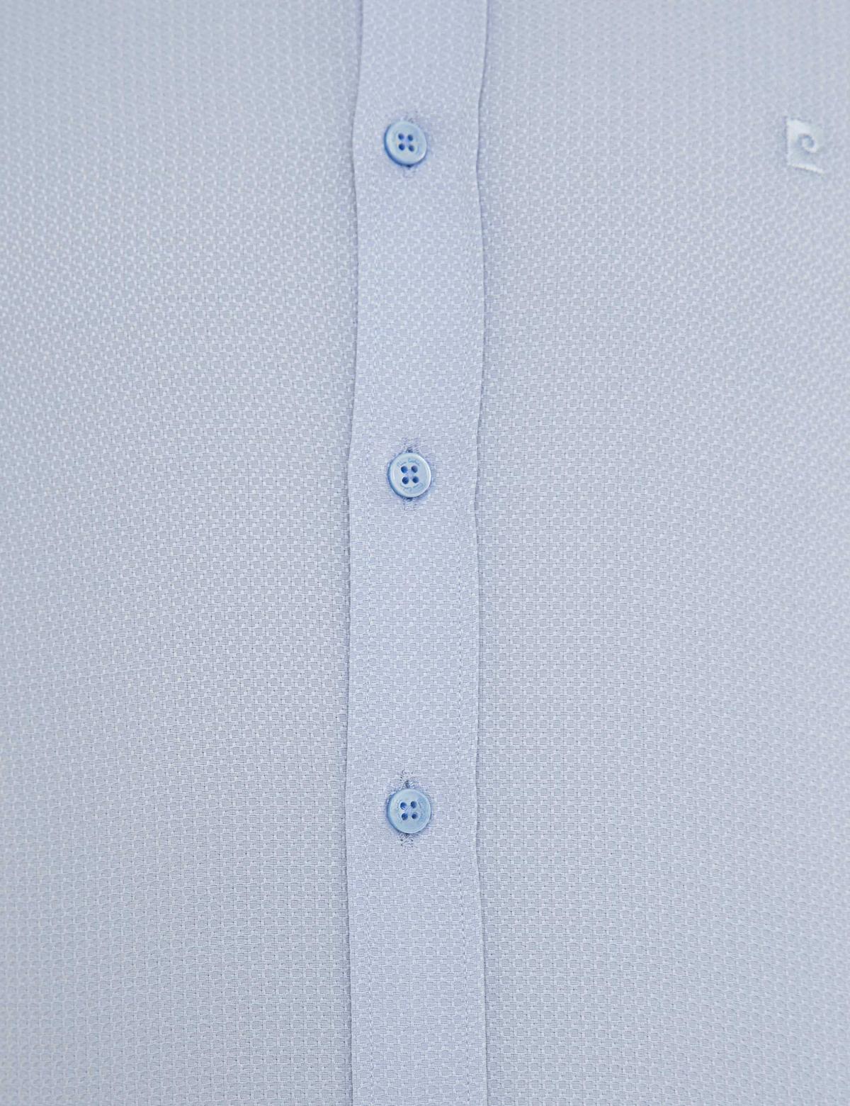 Koyu Mavi Slim Fit Armürlü Gömlek - 50233531041