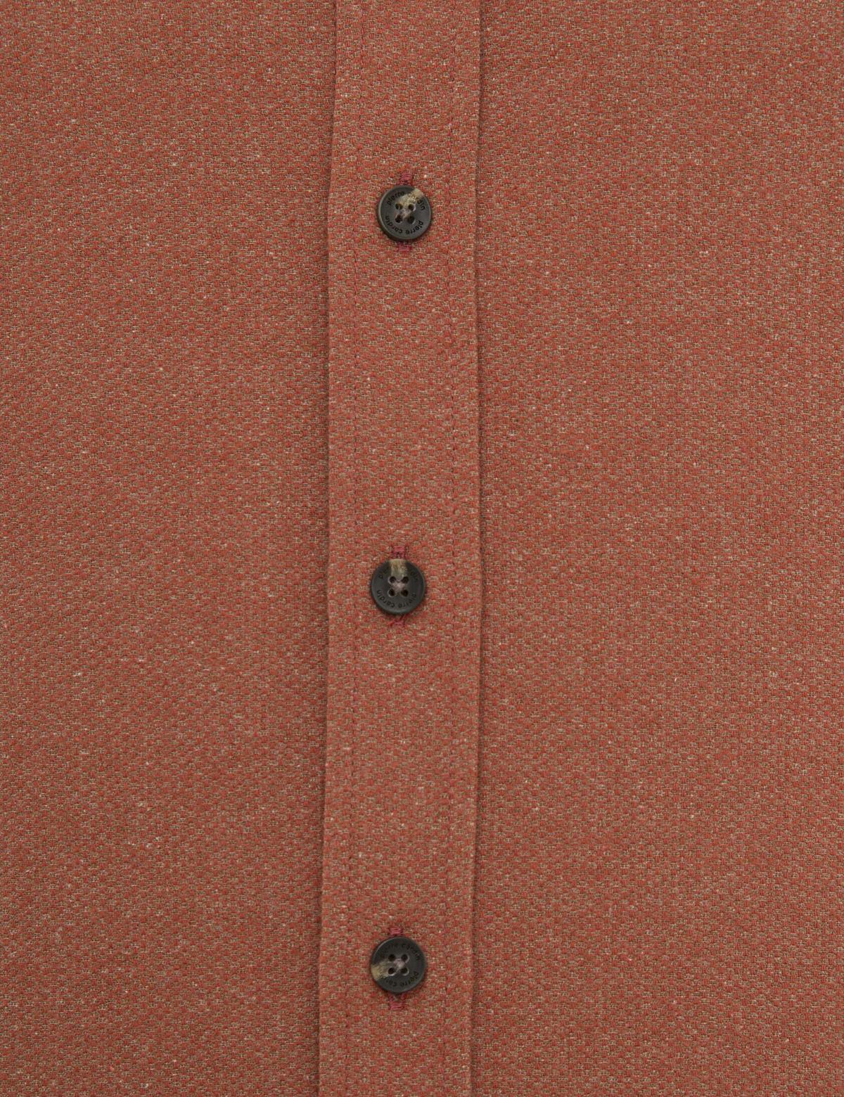Kiremit Slim Fit Gömlek - 50227733069