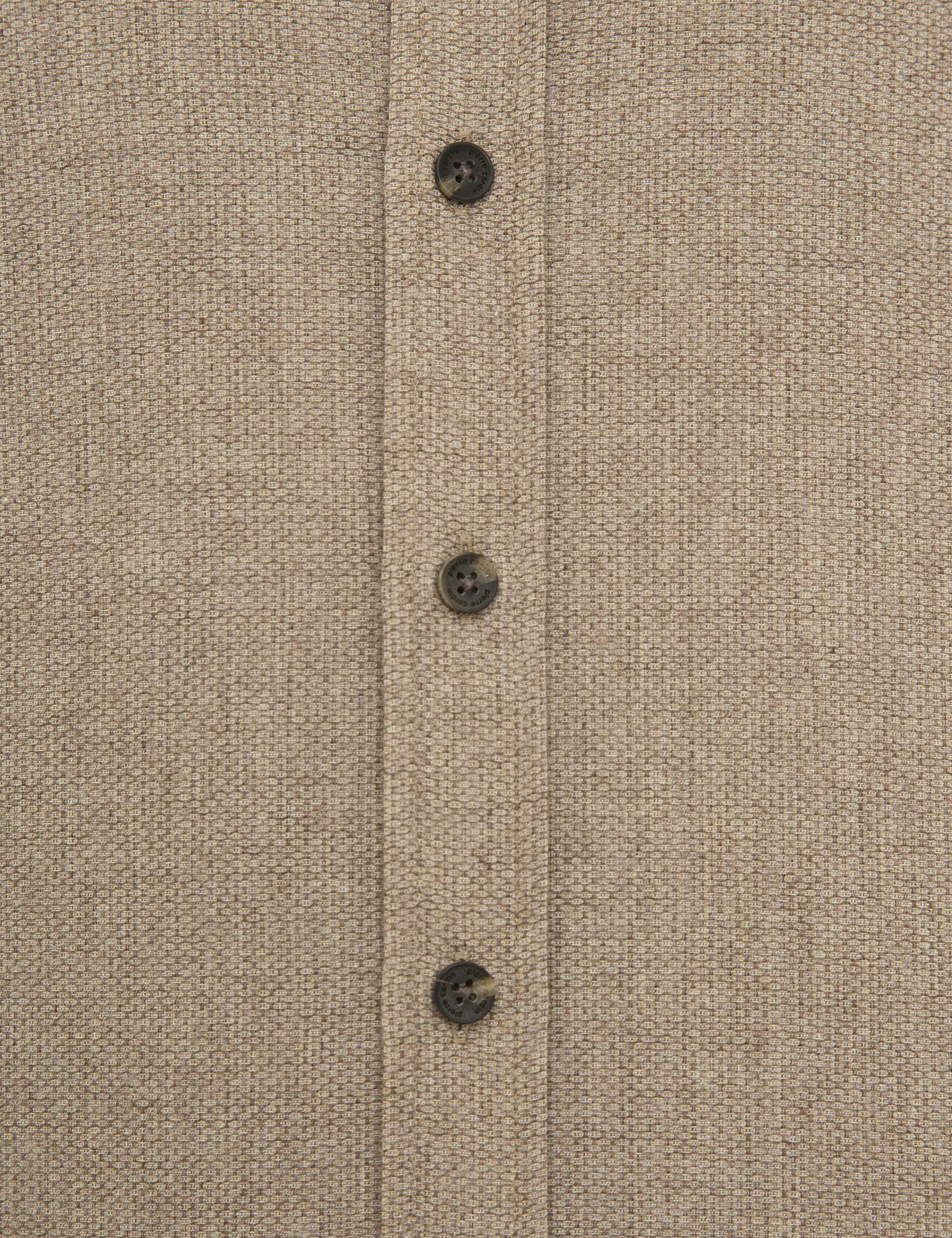 Bej Slim Fit Uzun Kollu Gömlek - Image 6