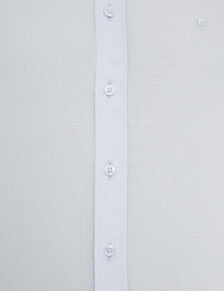 Açık Mavi Slim Fit Armürlü Gömlek - 50233531005