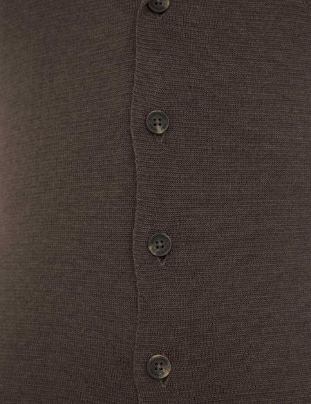 Açık Kahverengi Slim Fit Triko Yelek - 50229475013