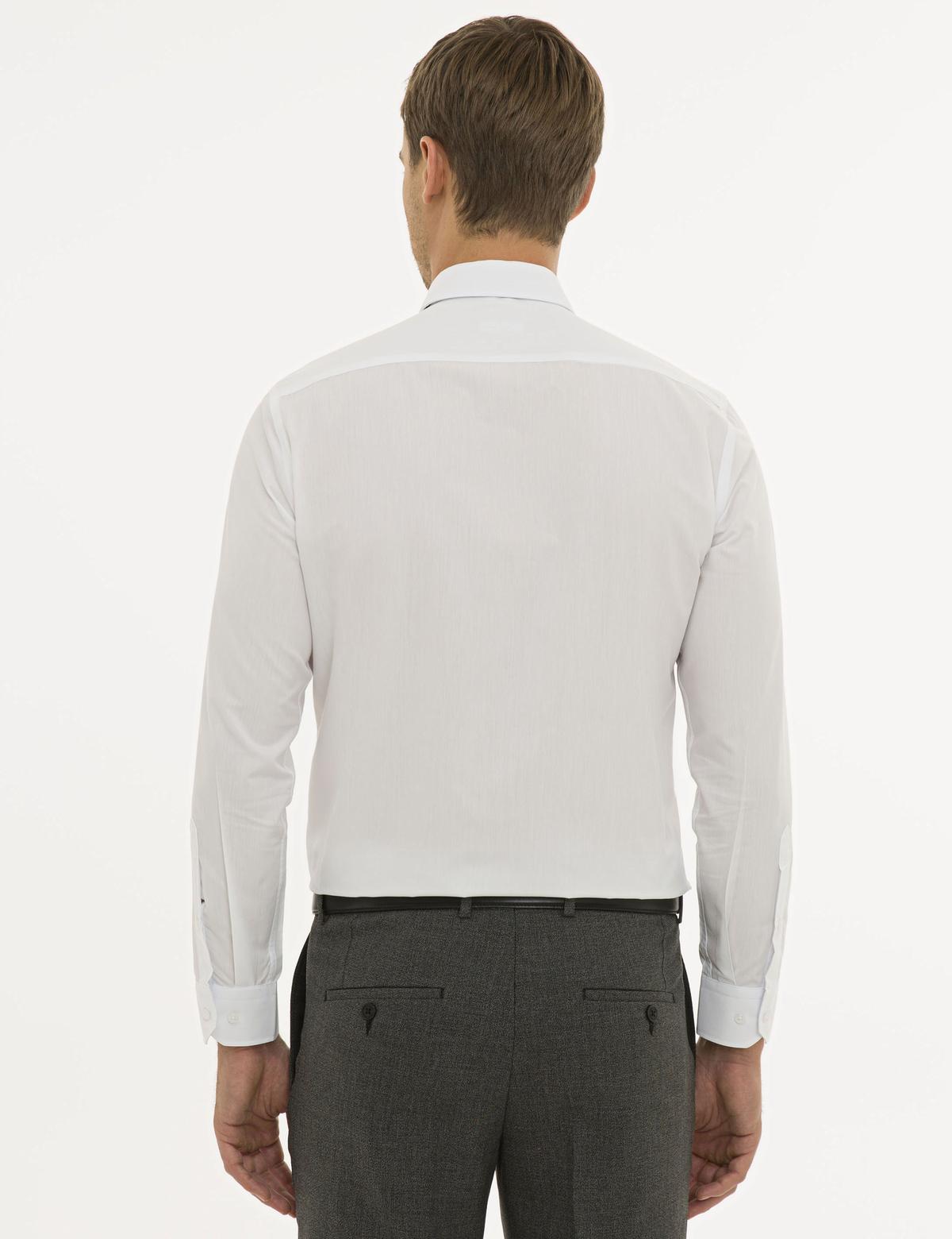 Beyaz Slim Fit Basic Gömlek - 50233527017