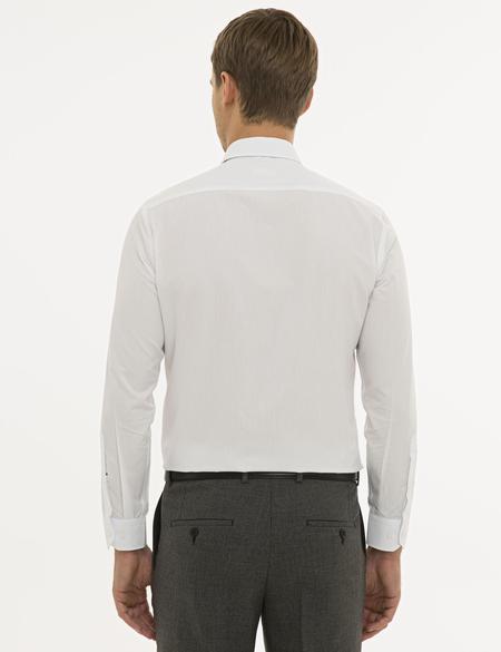 Beyaz Slim Fit Basic Gömlek - 50233527017