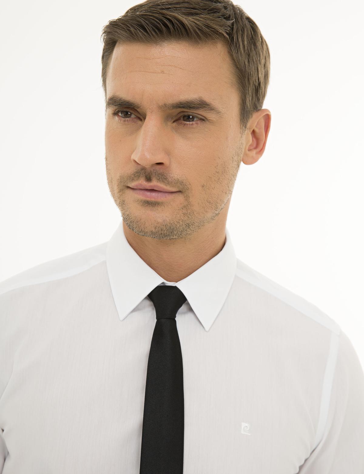 Beyaz Slim Fit Basic Gömlek - 50233527017